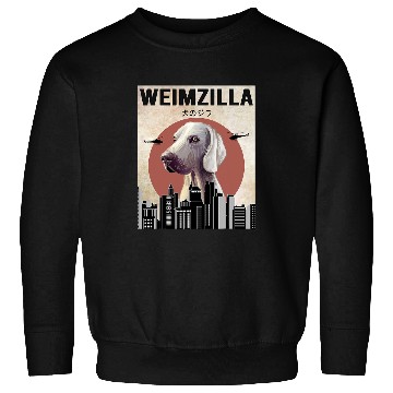 Discover Weimzilla Funny Weimaraner Dog Lover Sweatshirts