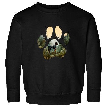 Discover Miniature Pinscher Mountain Paw Design Dog Mom Dad Sweatshirts