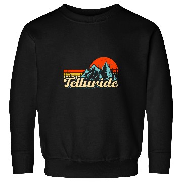 Discover Telluride Colorado Mountain Climbing Hiking Wilderness Sweatshirts