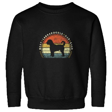 Discover Retro vintages bests Labradoodle Dad Ever Father Day Sweatshirts