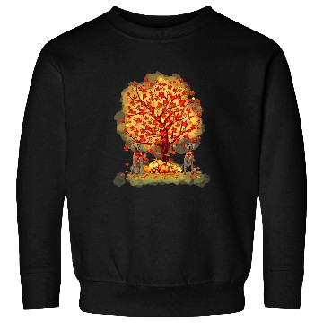 Discover Weimaraner Under Maple Tree Fall Pumpkin Dogs Sweatshirts