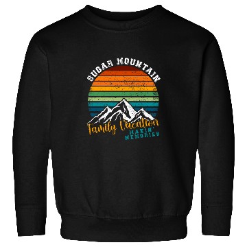 Discover Sugar Mountain Family Vacation Mountain Camping Crew Sweatshirts