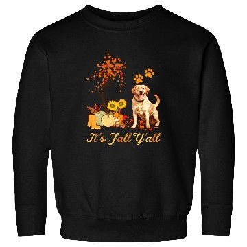 Discover Labrador Retriever Fall Autumn Leaf Maple Tree Thanksgiving Sweatshirts