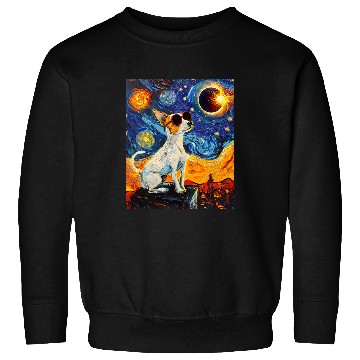 Discover Total Solar Eclipse Toy Fox Terrier Dog 1 Sweatshirts