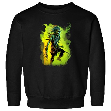 Discover UnDeads Native American Warrior Splatter Graphic Sweatshirts