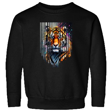 Discover Siberian Tiger with abstract beauty 1 Sweatshirts