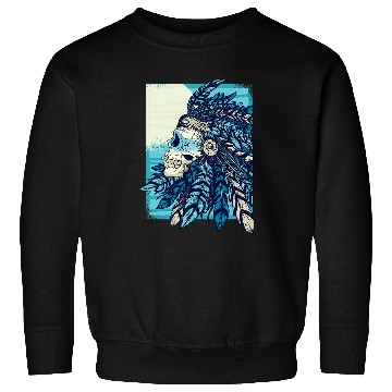 Discover Native Skull Indigenous Peoples Day Sweatshirts
