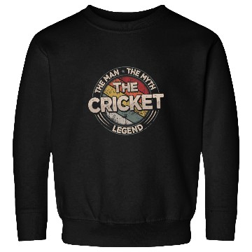 Discover The Cricket Legend Retro Cricketer Men Cricket Sweatshirts