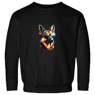 Discover German Shepherd Short Haired Shepherd Dog Design Sweatshirts