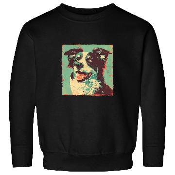 Discover Rustic Border Collie Farm Dog Sweatshirts