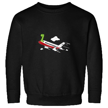 Discover Airplane Pilot Dinosaur On An Airplane Sweatshirts