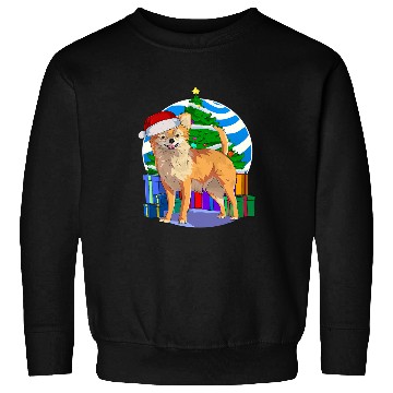 Discover Long Haired Chihuahua Santa Christmas Tree Decor 1 Sweatshirts