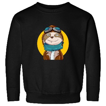 Discover Aviator Sloth Pilot Sweatshirts