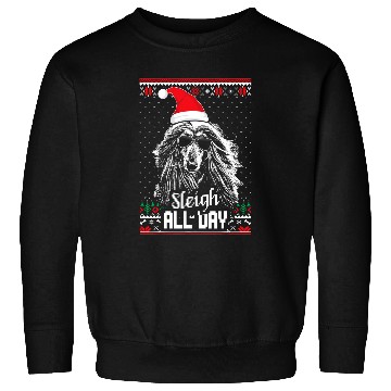 Discover Sleigh all Day Funny Afghan Hound Christmas 1 Sweatshirts