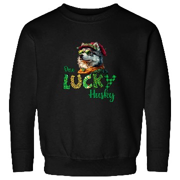 Discover Majestic Husky Gnome A St  Patricks Celebration 3 Sweatshirts