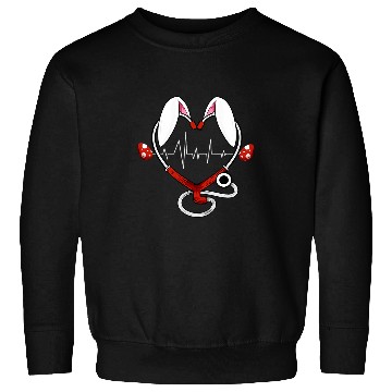 Discover Stethoscope Love Easter nurses Funny Nursing Humor RN Sweatshirts