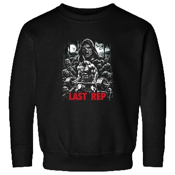 Discover Last Rep 80s Slasher Bodybuilding 21 Sweatshirts
