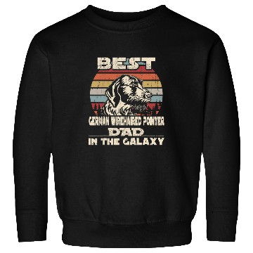 Discover Mens bests German Wirehaired Pointer Dad In The Galaxy Vintage Sweatshirts