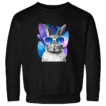 Discover Rabbit Space Glasses Bunny Galaxy Sunglasses Meme Sweatshirts