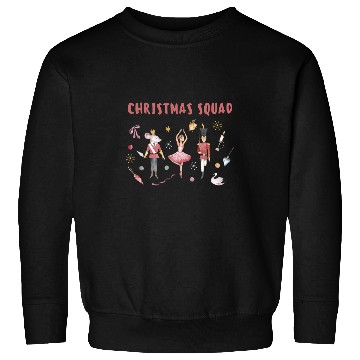 Discover Nutcracker Christmas Squad Ballet Clara Ballerina Graphic Sweatshirts