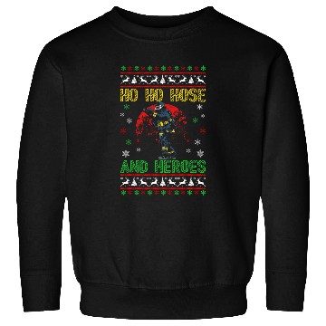 Discover Ho Ho Hose And Heroes Firefighting Firefighter Christmas 21 Sweatshirts