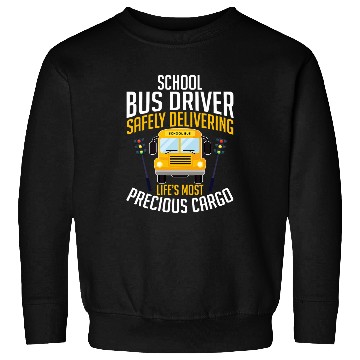Discover School Bus Driver Safely Delivering 2School Bus Driver Mens Sweatshirts