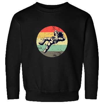 Discover Retro Floating Astronaut Space Sweatshirts