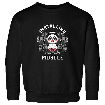 Discover installing muscle panda Please Wait Panda Weight Lifting Sweatshirts
