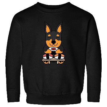 Discover Sushi Miniature Pinscher Dog Sweatshirts