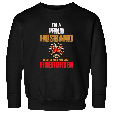 Discover Proud Firefighter Husband Active Sweatshirts
