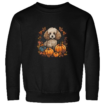 Discover Poodle Dog Pumpkin Thanksgiving Fall Halloween Sweatshirts