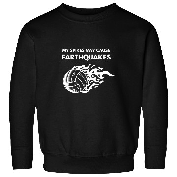 Discover Volleyball Opposite Hitter Funny Spikes Design Sweatshirts