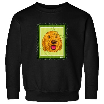 Discover Dog Goldendoodle Postage Stamp Goldendoodle Dog Sweatshirts