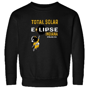Discover Totale Solar Eclipse indianas April 8th Astronaut Eclipse Sweatshirts