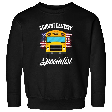 Discover Student Delivery Specialist Patriotic School Bus Driver Sweatshirts