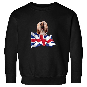 Discover Union Jack Flag Dog Afghan Hound 2 Sweatshirts