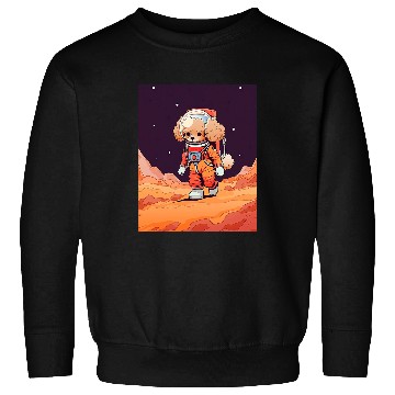 Discover Toy Poodle Mars Funny Dog Astronaut Sweatshirts