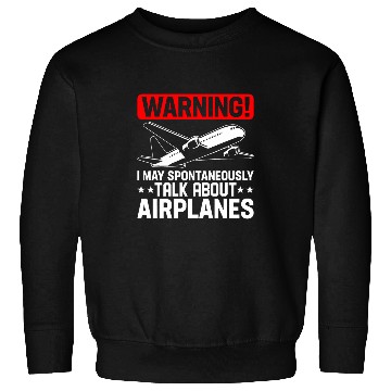 Discover Airplane Funny Flight Plane Flying Boys Men Aviator Sweatshirts