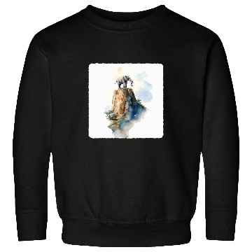 Discover Mountain Climbing Elephant Adventure Peak Strength Sweatshirts