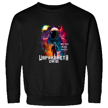Discover Wapakoneta Ohio Solar Eclipse Totality Astronaut Memorabilia Sweatshirts