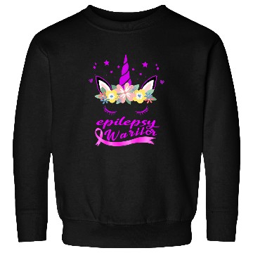 Discover Unicorns Face epilepsy Awareness Sweatshirts