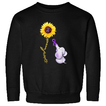 Discover purple ribbon elephant sunflower epilepsy awareness Sweatshirts