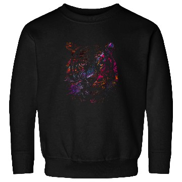 Discover Tiger Face Abstract Art Watercolor Sweatshirts