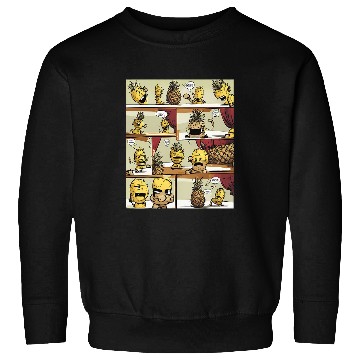 Discover Tropical Punch pineapples Boxer Sweatshirts