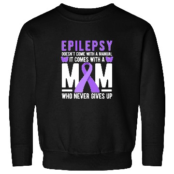Discover Proud Epilepsy Warrior Mom Epilepsy Awareness Month Sweatshirts