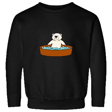 Discover Ice Bathing Wildlife Polar Bear Hobby Sweatshirts