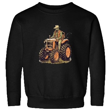 Discover Small Tractor Farm Lifestyle Farmer Sweatshirts