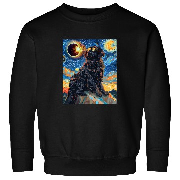 Discover Total Solar Eclipse Landseer Newfoundland Dog 1 Sweatshirts