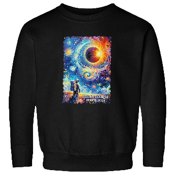 Discover View Totality April 8 2024 Astronomy Astronaut Solar Eclipse Sweatshirts