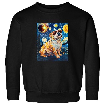 Discover Total Solar Eclipse Bulldog Sweatshirts